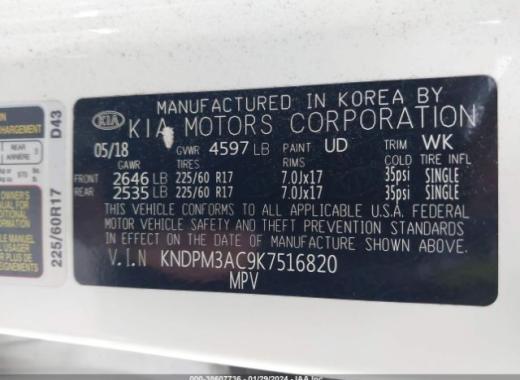 Kia - Sportage - 2019 - White - 38607736