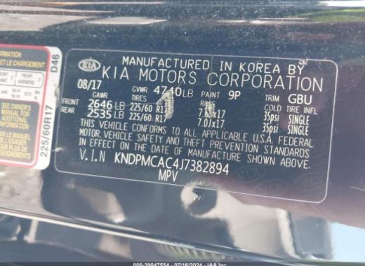 Kia - Sportage - 2018 - Black - 39847554