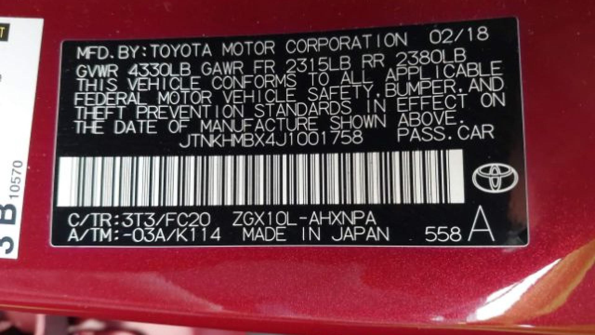 Toyota  - C-Hr  - 2018 - Red - 40342578