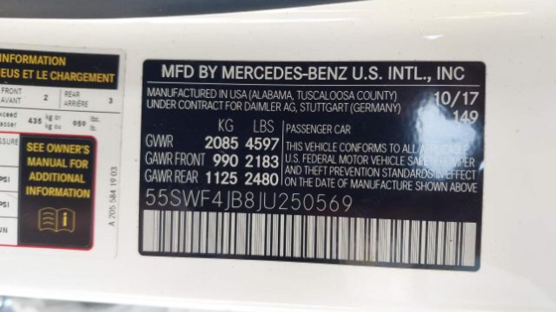 Mercedes - C300  - 2018 - White - 40746107