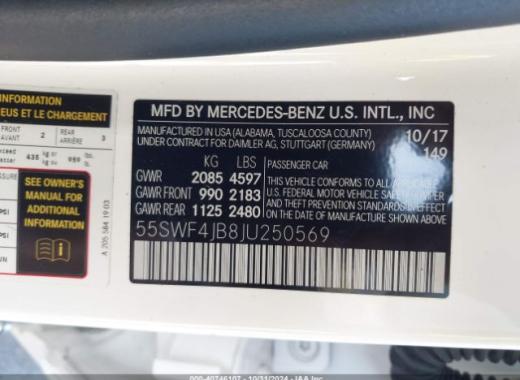 Mercedes - C300  - 2018 - White - 40746107