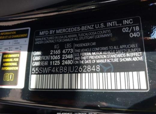 Mercedes - C300 - 2018 - Black - 40954637