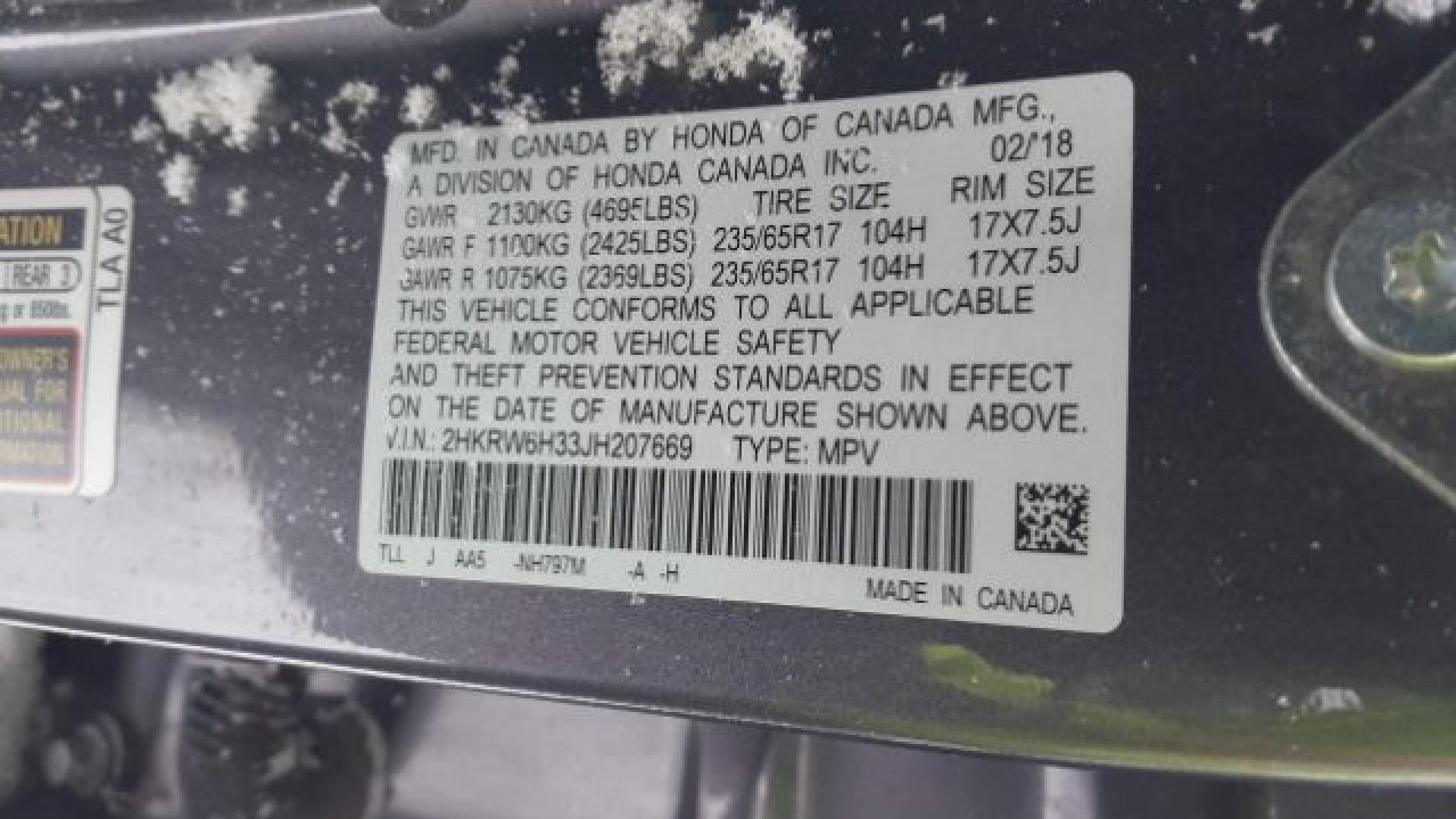 Honda - Cr-V - 2018 - Grey - 41006679