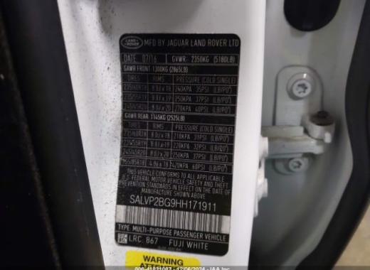 Range Rover - Evoque - 2017 - White - 41021007