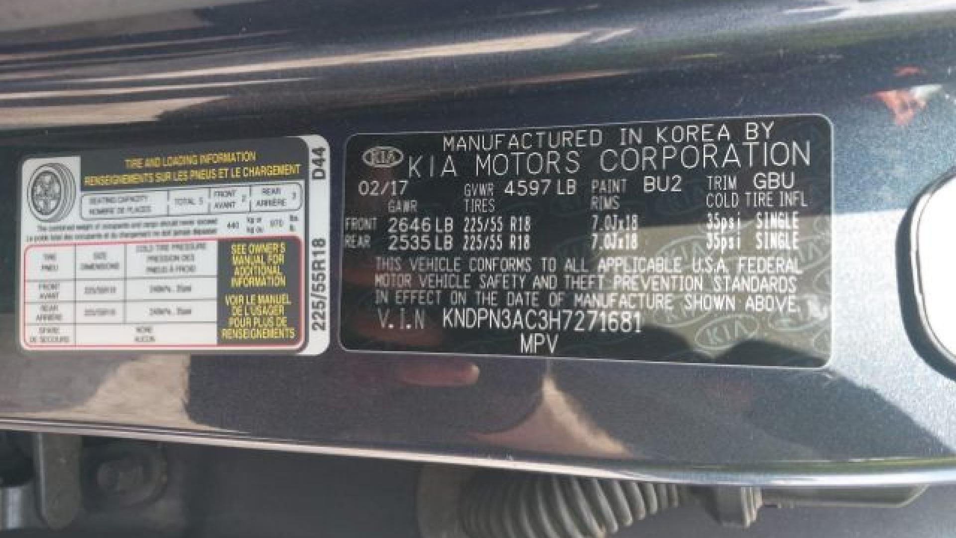 Kia - Sportage - 2017 - Blue - 41108428