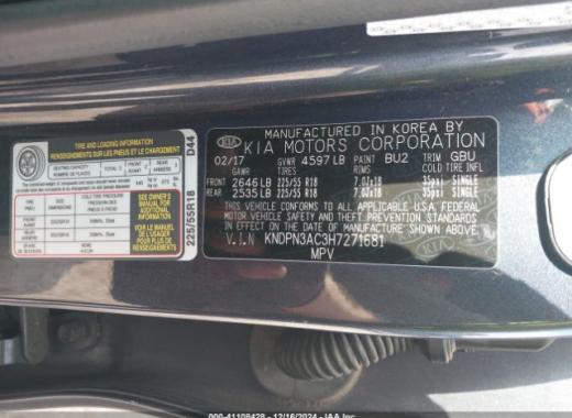 Kia - Sportage - 2017 - Blue - 41108428