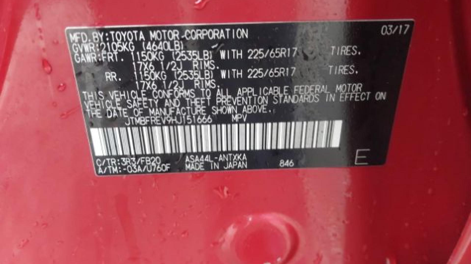 Toyota  - Rav4 - 2017 - Red - 41160750