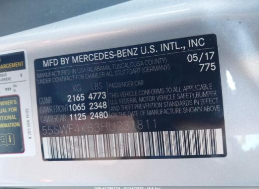 Mercedes - C300 - 2017 - Silver - 41296174