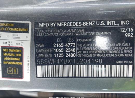 Mercedes - C300 - 2017 - Grey - 41343730