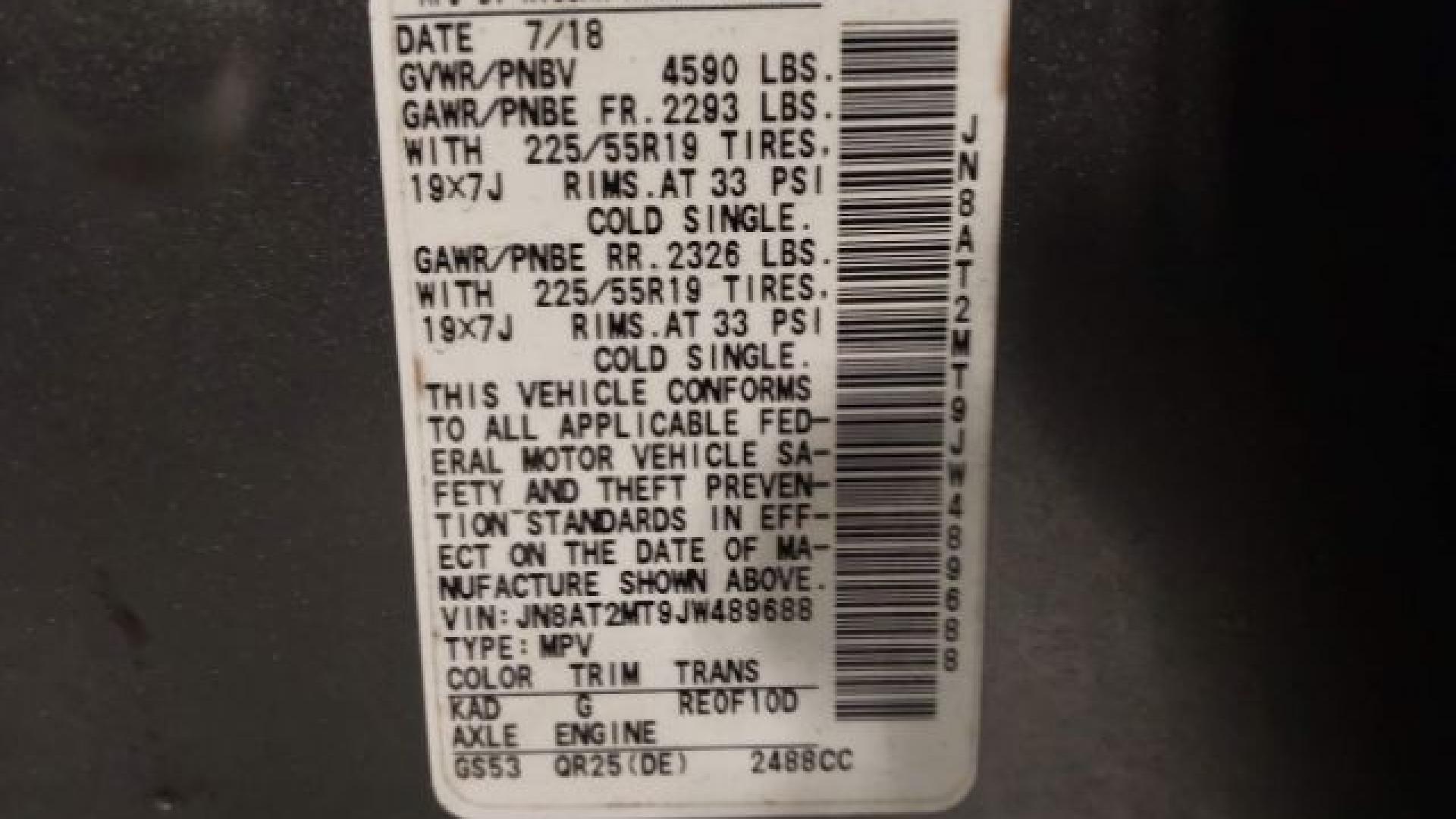 Nissan  - Rogue - 2018 - Silver - 41400786