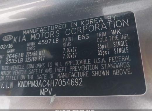 Kia - Sportage - 2017 - Grey - 41453376