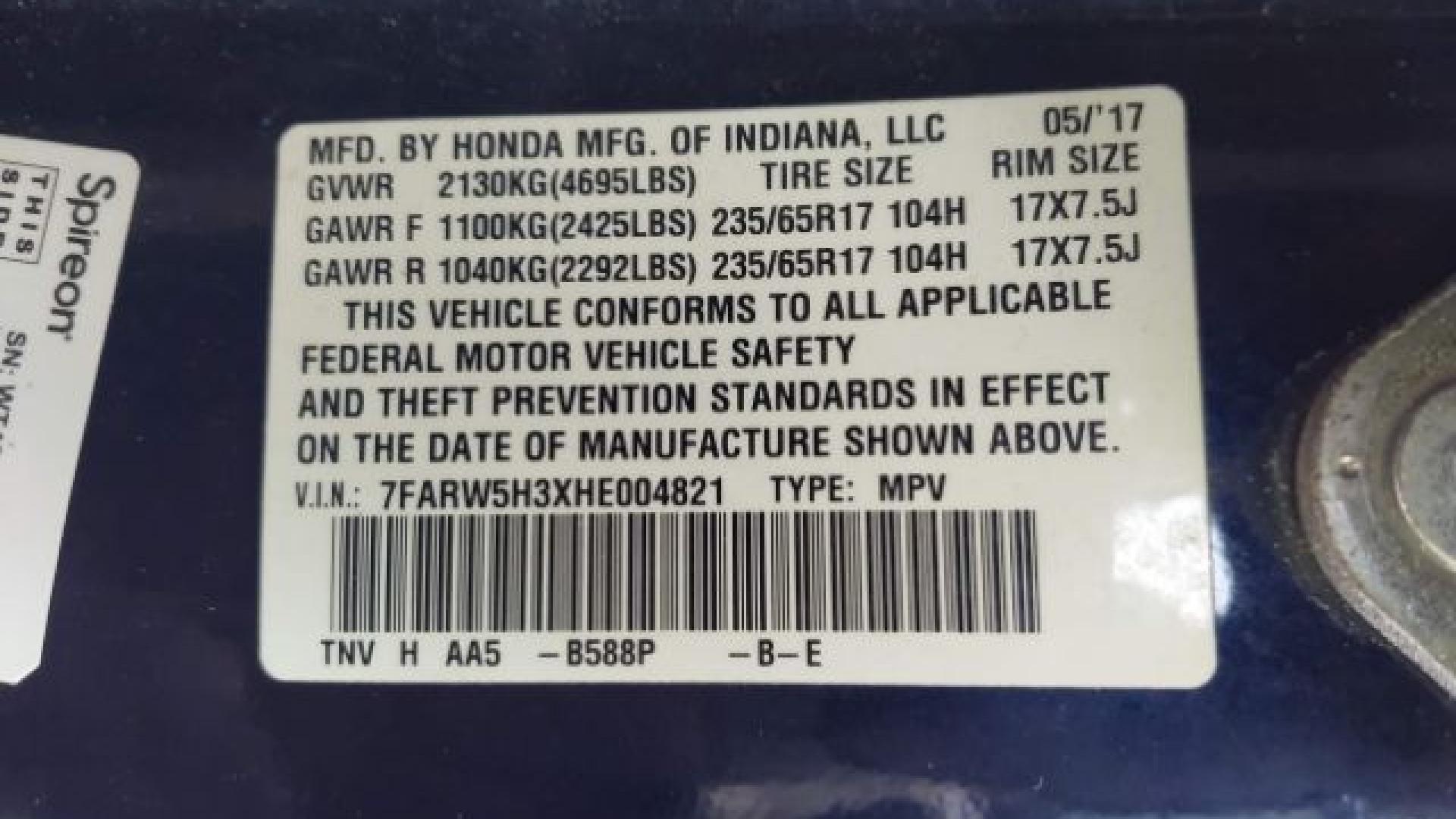 Honda - Cr-V - 2017 - Blue - 41458547
