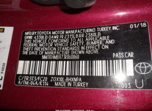 Toyota  - C-Hr  - 2018 - Red - 41476098