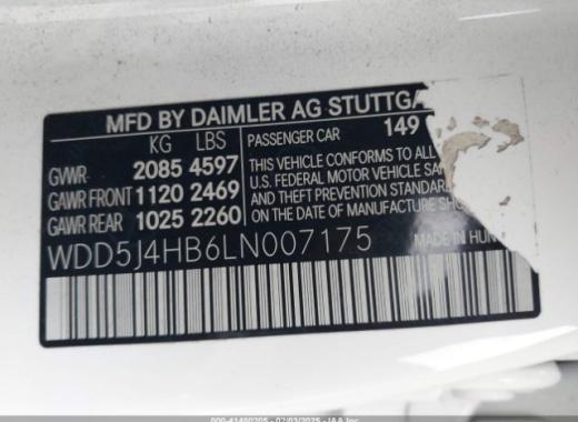 Mercedes - Cla250 - 2020 - White - 41480205