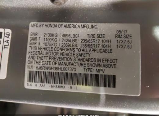 Honda - Cr-V - 2017 - Silver - 41483622