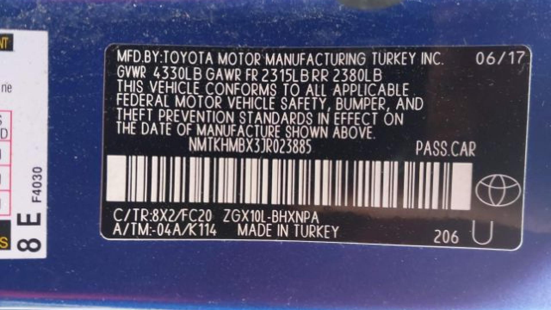Toyota  - C-Hr  - 2018 - Blue Gitan - 41486359