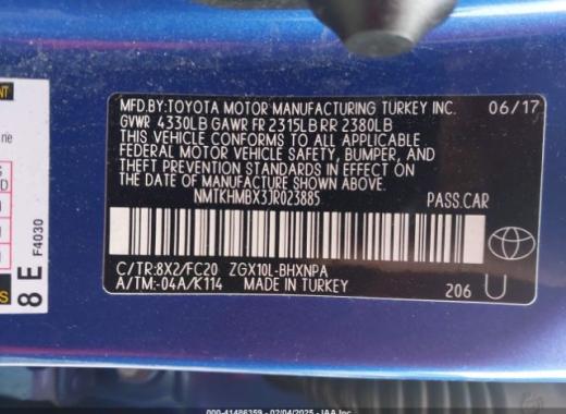 Toyota  - C-Hr  - 2018 - Blue Gitan - 41486359