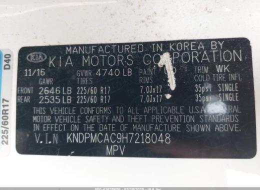 Kia - Sportage - 2017 - White - 41625658