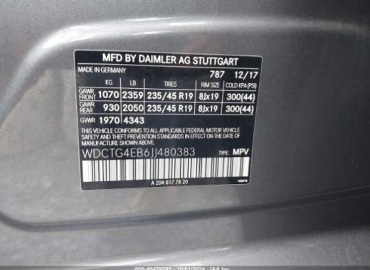 Mercedes - Gla250 - 2018 - Grey - 40479292