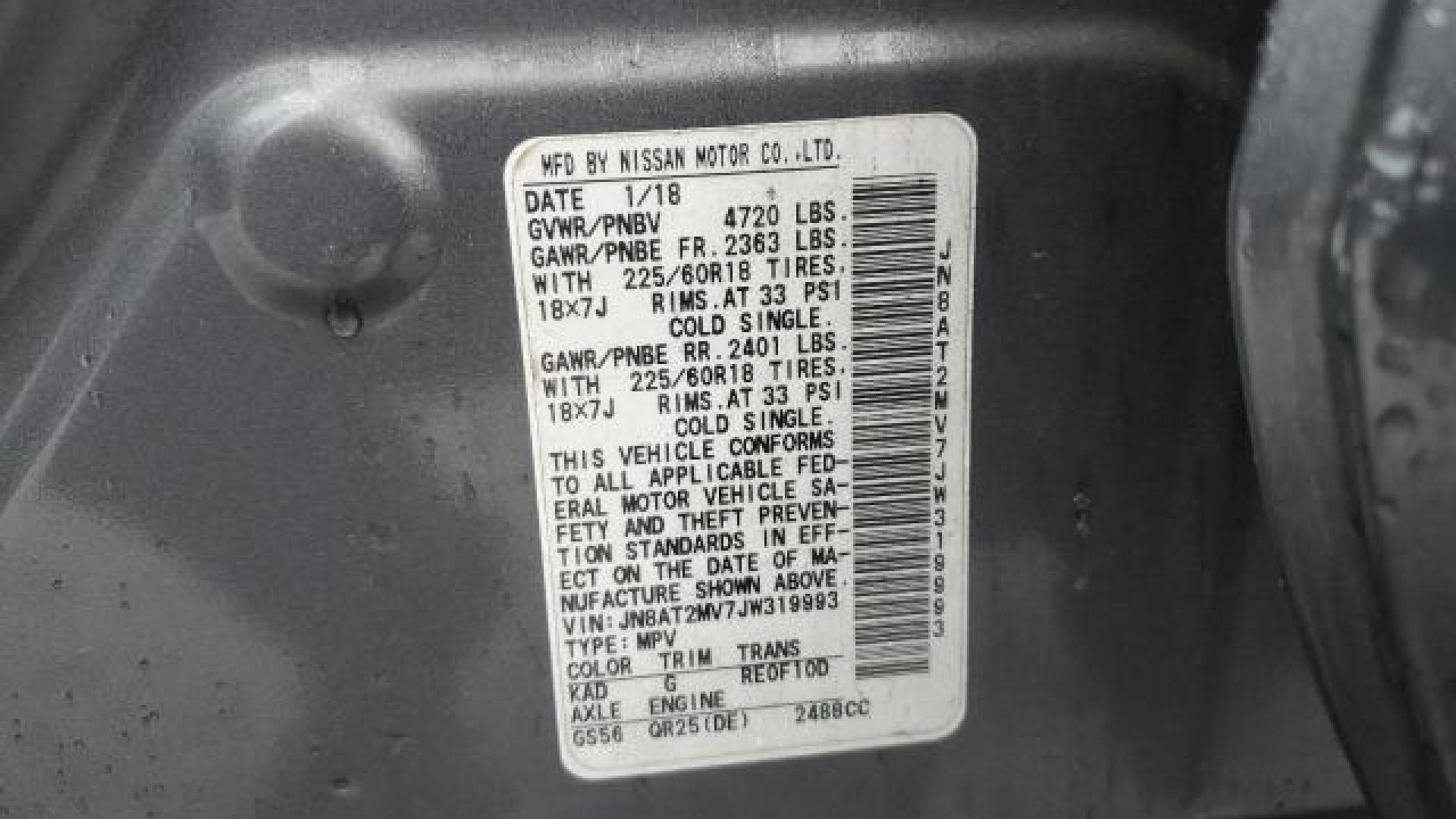 Nissan  - Rogue - 2018 - Grey - 41411245