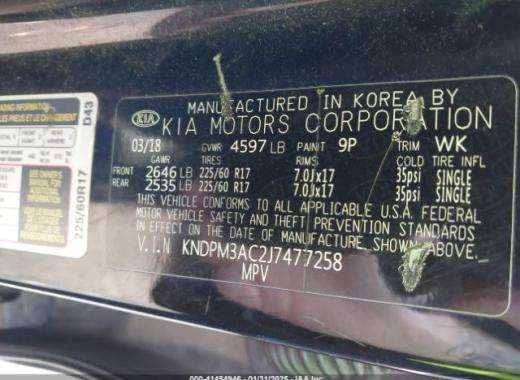 Kia - Sportage - 2018 - Black - 41454946