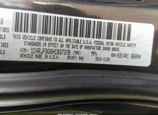 Jeep  - Grand Cherokee - 2017 - Grey - 41568517