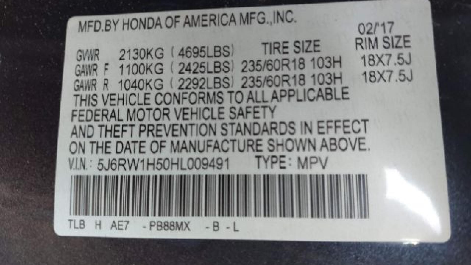 Honda - Cr-V - 2017 - Grey - 41656137