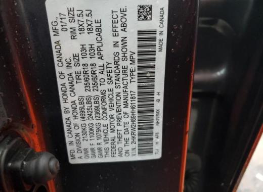 Honda - Cr-V - 2017 - Grey - 81958324