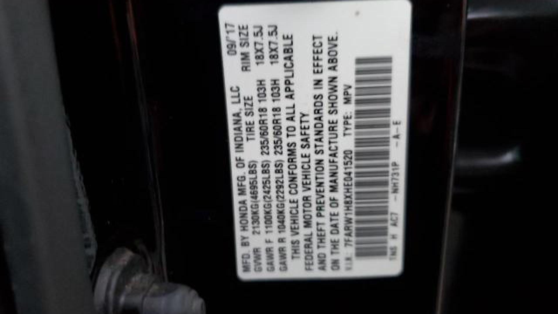 Honda - Cr-V - 2017 - Black - 83316934