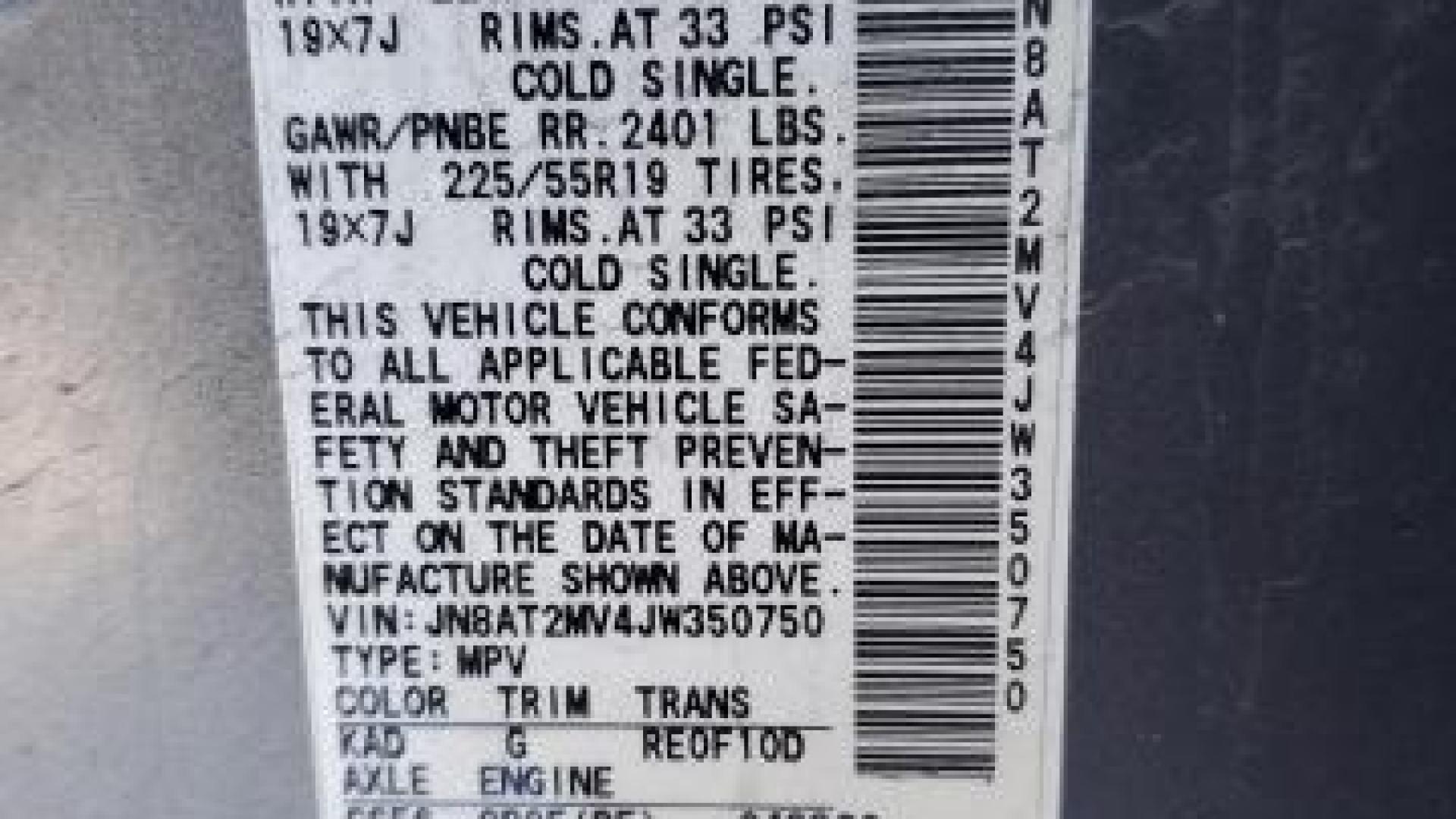 Nissan  - Rogue - 2018 - Grey - 86846644