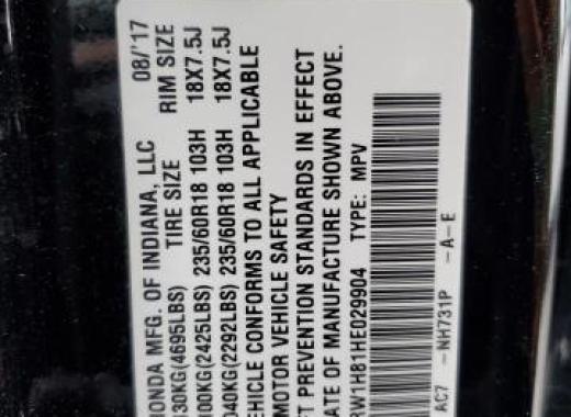 Honda - Cr-V - 2017 - Black - 87438614