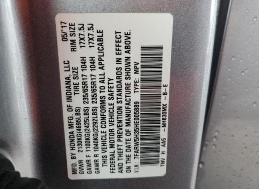 Honda - Cr-V - 2017 - Silver - 87889015