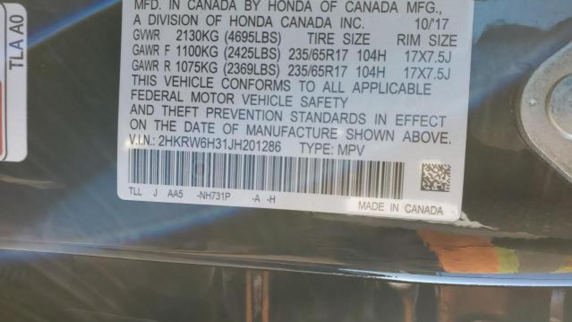 Honda - Cr-V - 2018 - Black - 88542065