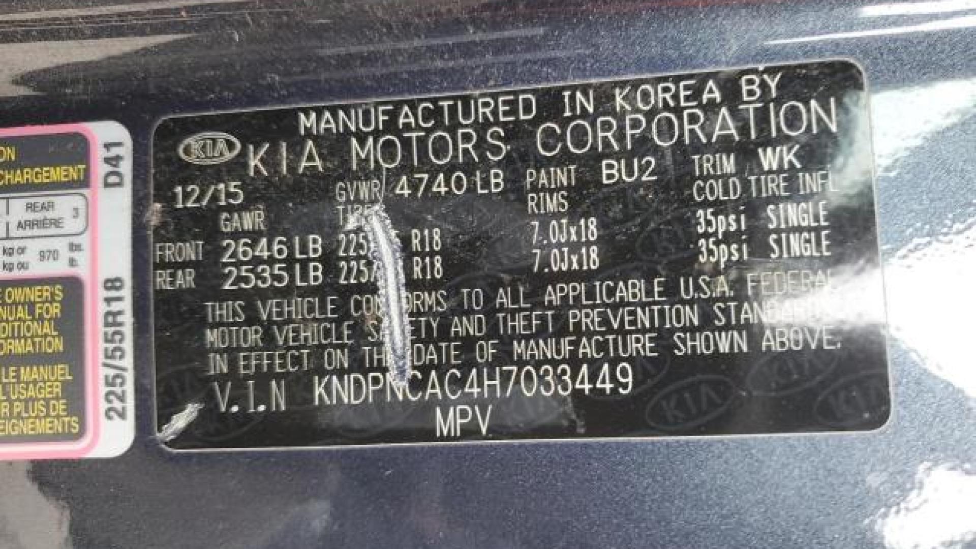 Kia - Sportage - 2017 - Blue - 88629275